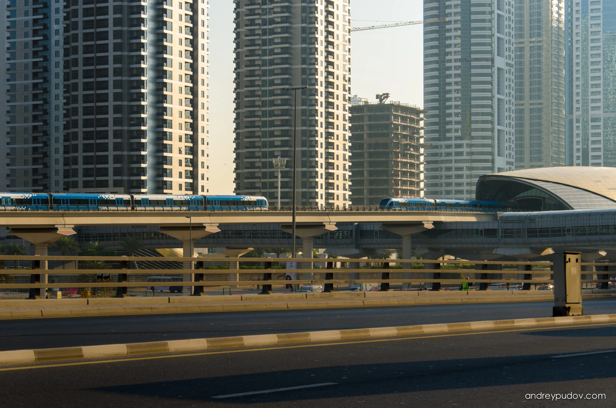 The Dubai Metro is a rapid transit rail network in the city of Dubai, United Arab Emirates.  It is currently operated by the British company Serco. Until 2016, the Dubai Metro was the world's longest driverless metro network with a route length of 75 kilometres. Planning of the Dubai Metro began under the directive of Dubai's Ruler, Sheikh Mohammed bin Rashid Al Maktoum, who expected other projects to attract 15 million visitors to Dubai by 2010.