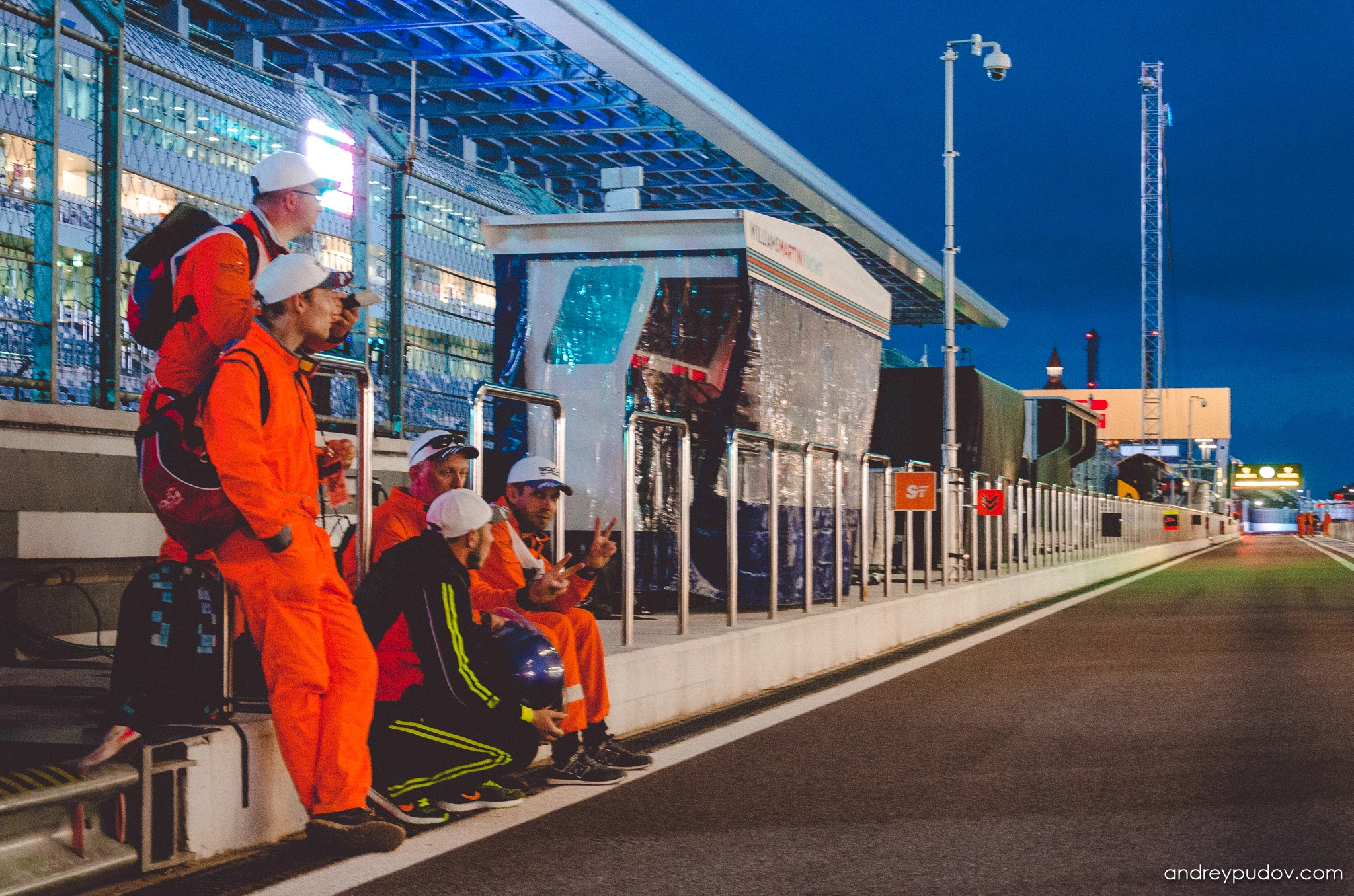 2016 Formula 1 Russian Grand Prix - Formula 1 Pit Marshals

Marshals play a vital part in allowing motorsport events to take place. Dressed in their unmistakable orange overalls, these volunteers carry out a variety of roles, such as moving damaged cars off the race track, to enable motorsport events to take place successfully and safely.